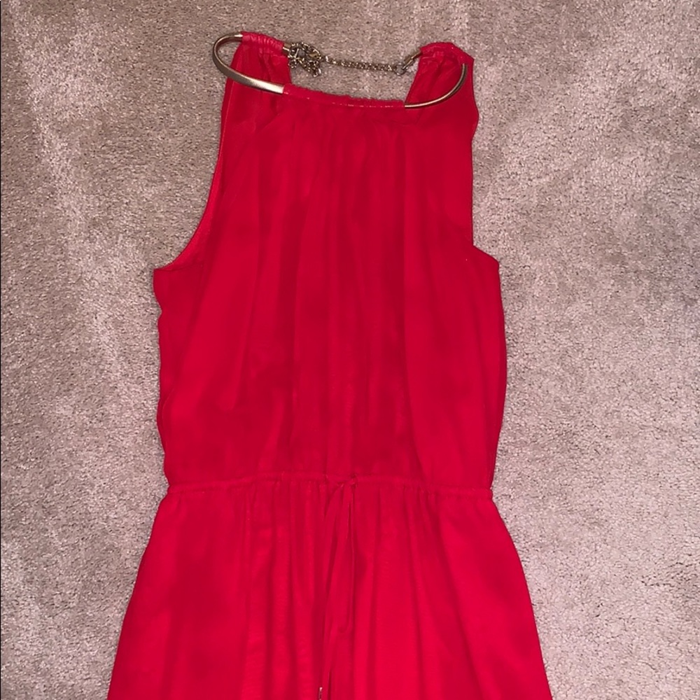 Vince Camuto Red Jumpsuit